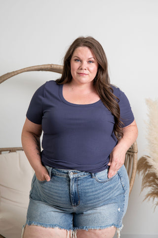 Martina Short Sleeve - Navy