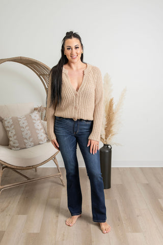 { ROOM 34 } Button Front Cardigan