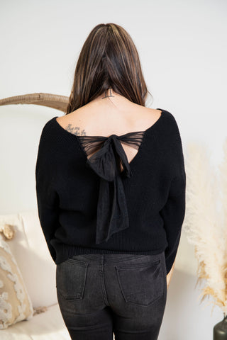 Sweetly Does It Sweater - Black *NEW*