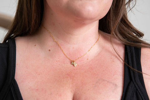 Twice the Love Necklace - Gold