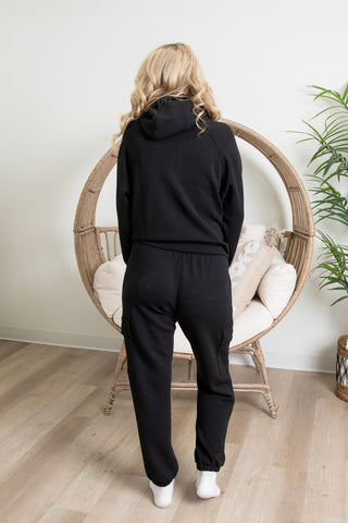 Butter Luxe Quarter Zip - Black