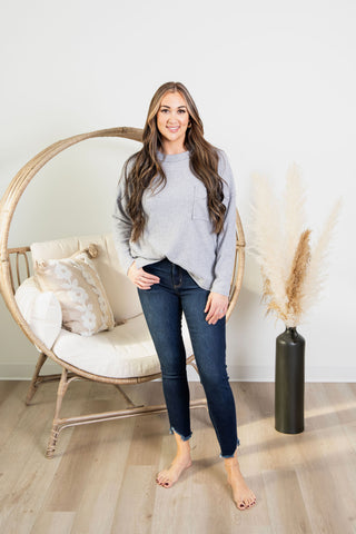 DOOR CRASHER! Elodie Top - Grey