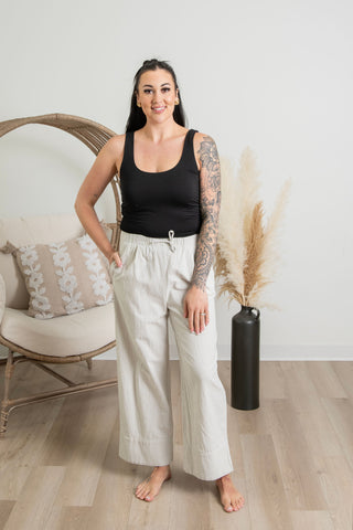 { Room 34 } Sand Stripe Pants