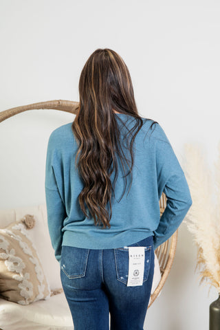 Sarah Softie Sweater - Ocean