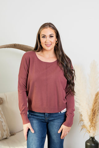 Sarah Softie Sweater - Brick
