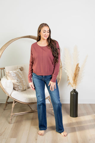 Sarah Softie Sweater - Brick