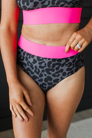 Ray of Sunshine Swim Bottoms - Leopard