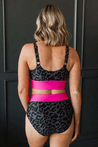 Ray of Sunshine Swim Bottoms - Leopard