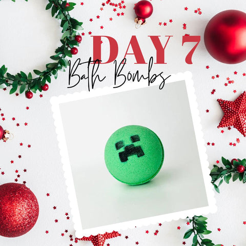 ~ DAY 7 - Minecraft Surprise Bath Bomb ~