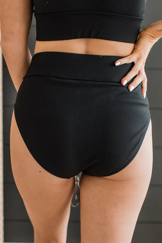 Ray of Sunshine Swim Bottoms - Black