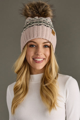 Glacier Knit Toque - Blush