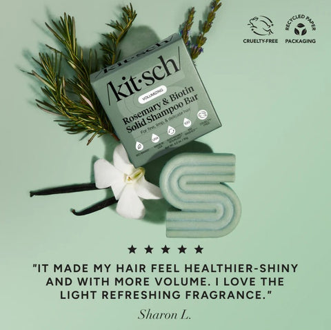 KITSCH | Rosemary & Biotin Volumizing Shampoo & Conditioner Bar