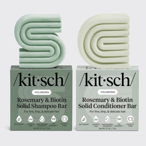 KITSCH | Rosemary & Biotin Volumizing Shampoo & Conditioner Bar