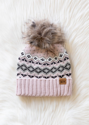 Glacier Knit Toque - Blush