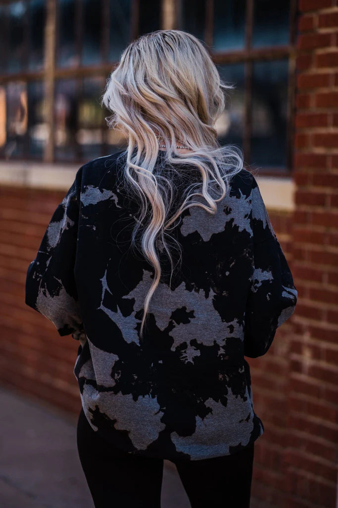 Dear Santa Bleached Crewneck