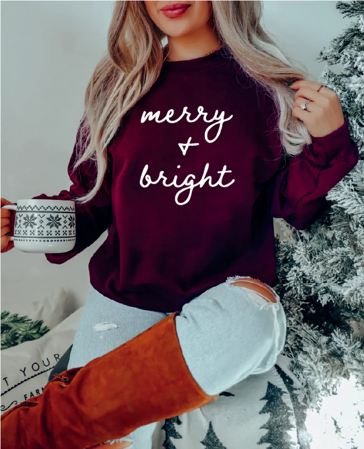 Merry & Bright Classic Crewneck