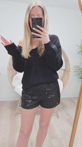 Sweetly Does It Sweater - Black *NEW*