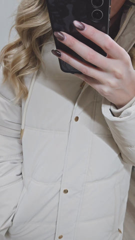 { DEX } Hooded Puffer Coat