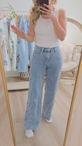 Floral Charm Jeans