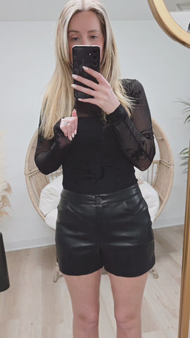 { DEX } Faux Leather Shorts *NEW*