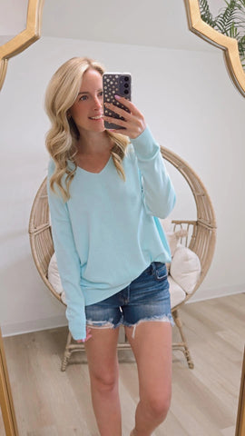 Sophie Softie Sweater - Sky Blue