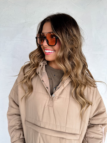 Peyton Puffer Jacket - Beige