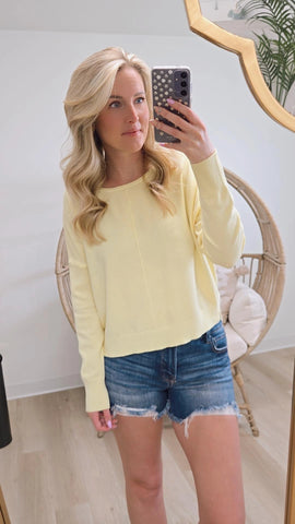 Sarah Softie Sweater - Lemonade