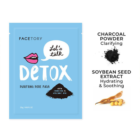 FaceTory | Let's Talk Detox Charcoal Sheet Mask