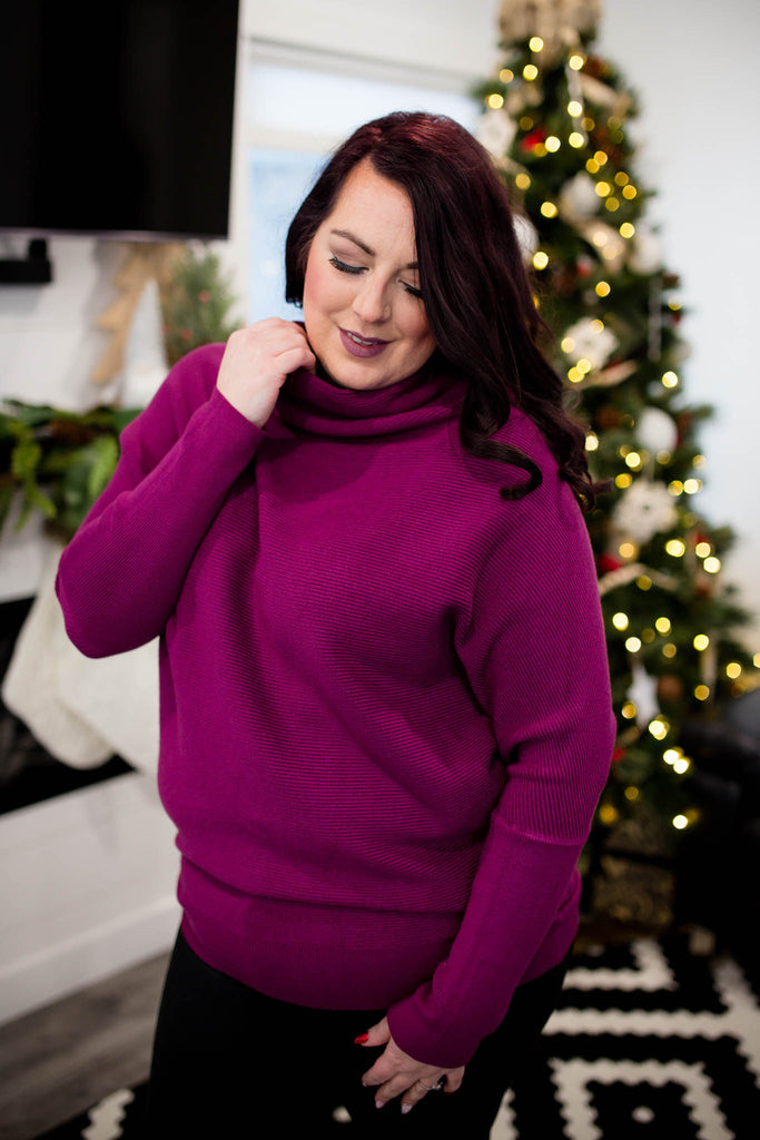 Kalli Ottoman Sweater - Plum