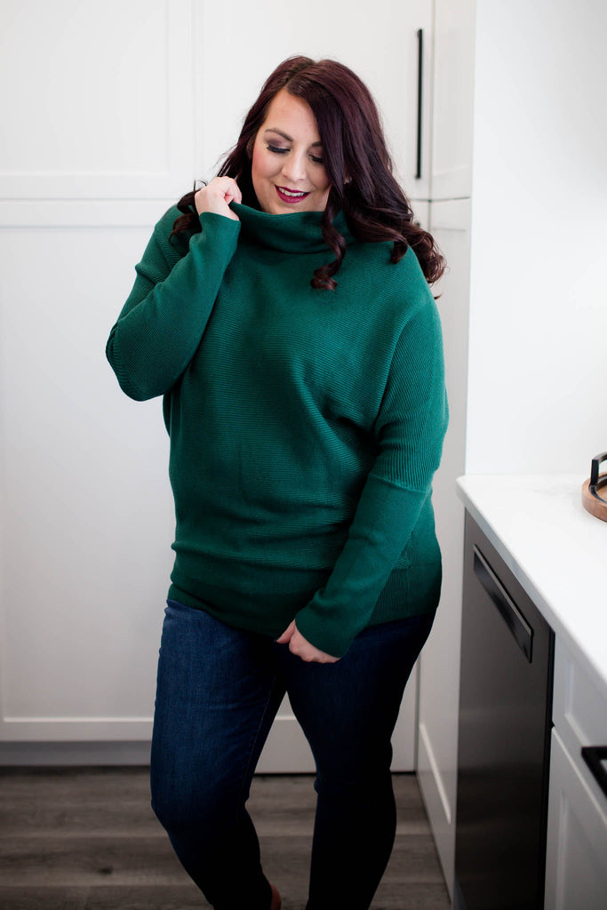 Kalli Ottoman Sweater - Hunter Green