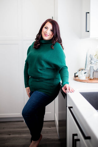 Kalli Ottoman Sweater - Hunter Green