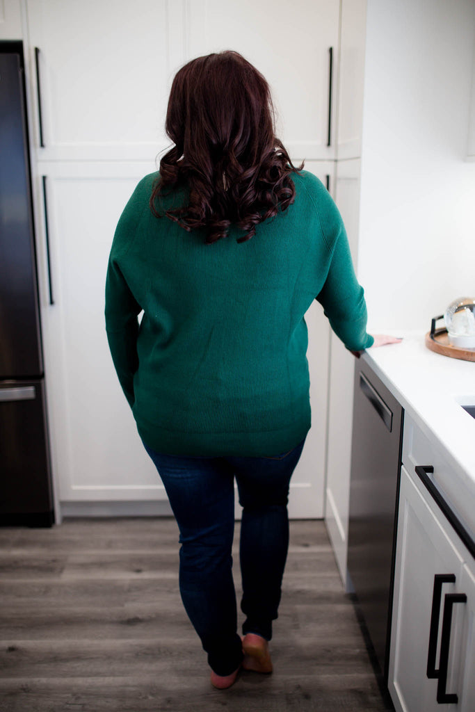 Kalli Ottoman Sweater - Hunter Green