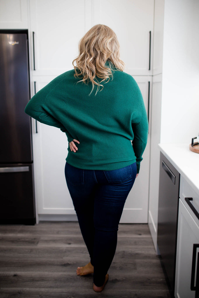 Kalli Ottoman Sweater - Hunter Green